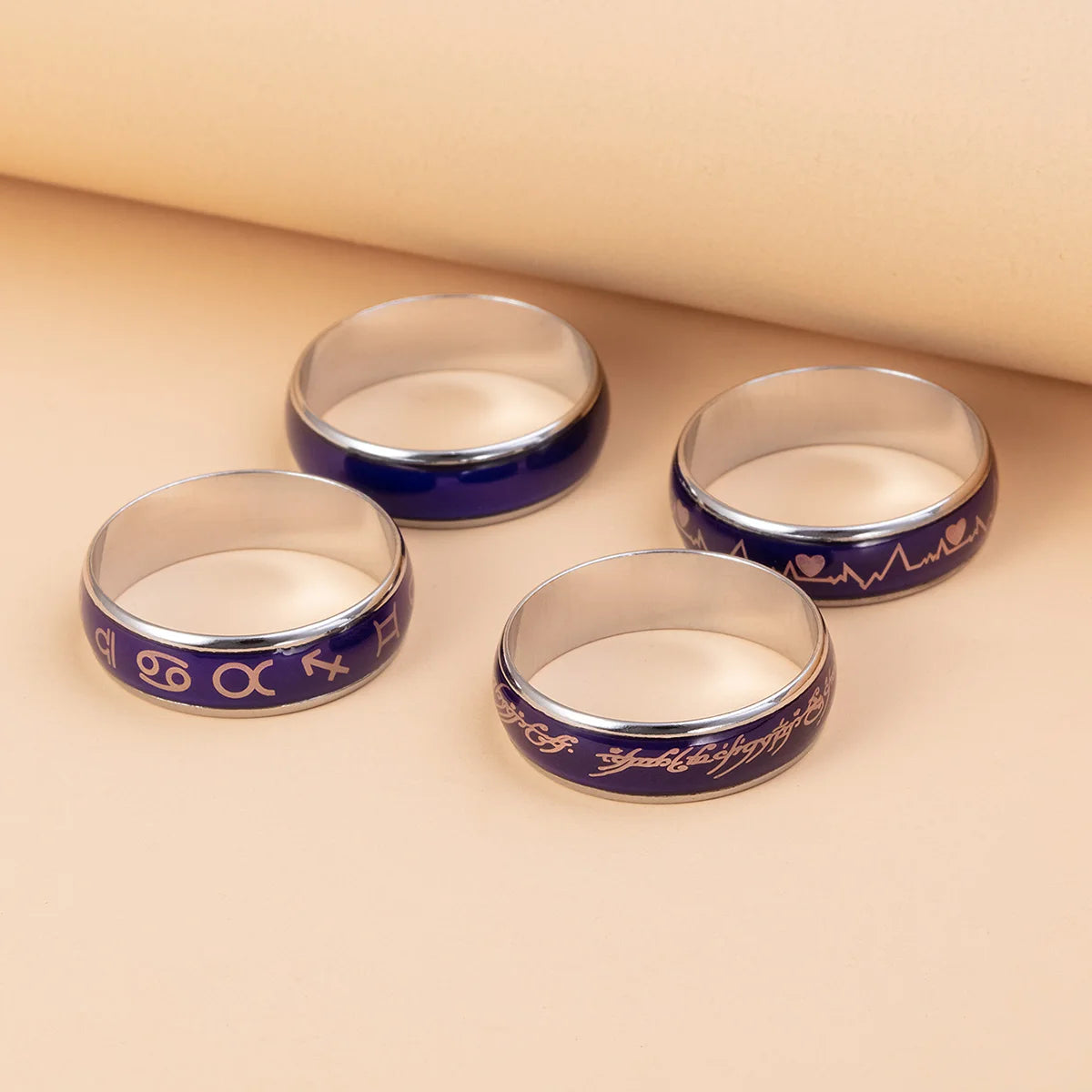 Stainless Steel Color Changing Mood Rings
