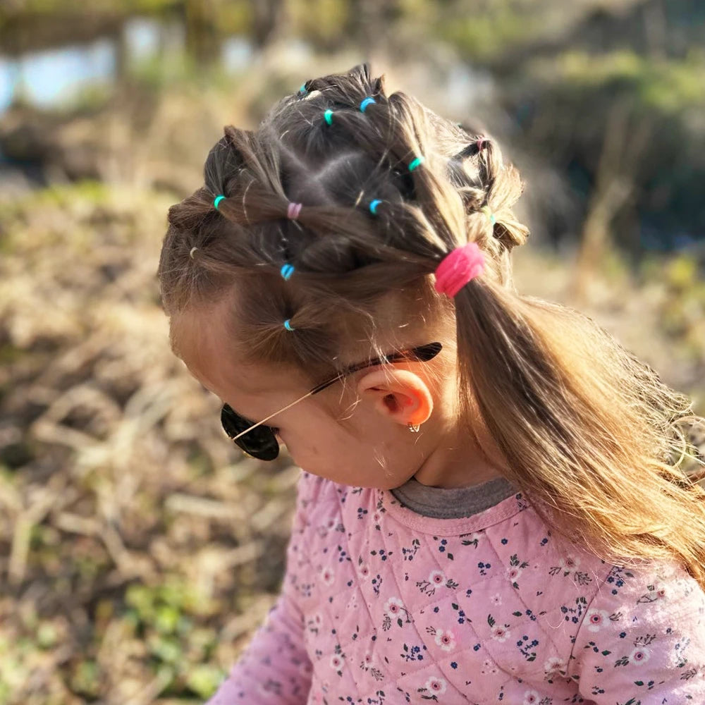 Colorful Disposable Rubber band Hair Ties