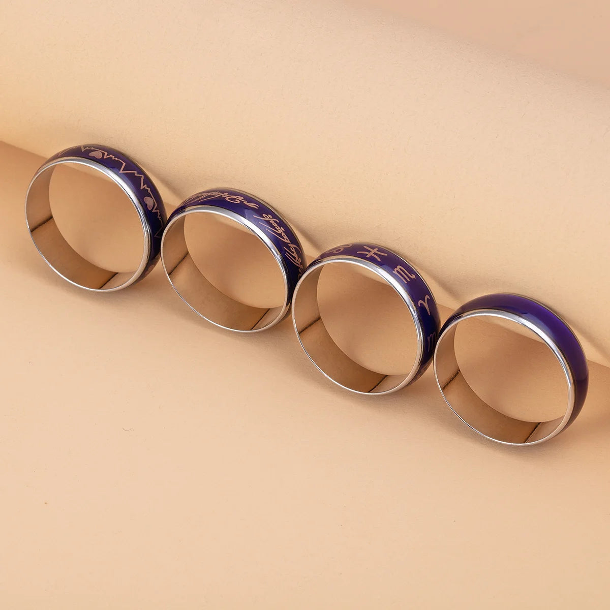Stainless Steel Color Changing Mood Rings
