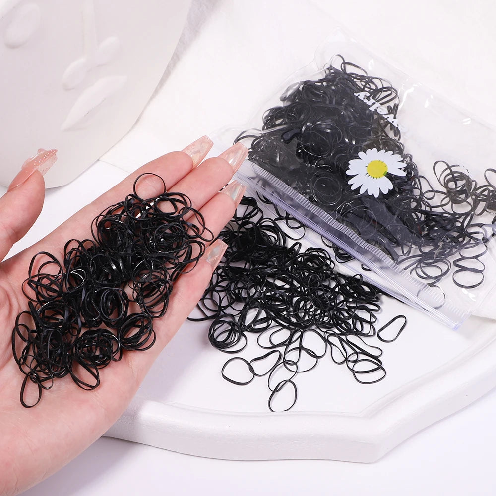 Colorful Disposable Rubber band Hair Ties