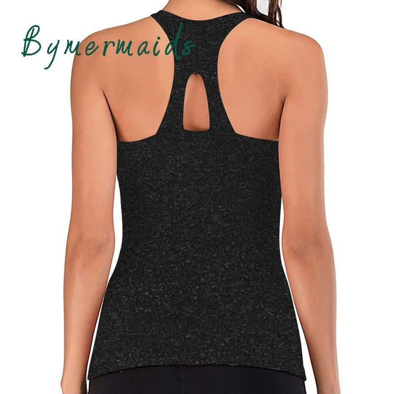 Summer Sports Yoga Vest Women Fitness Gym Tank Tops Back Cross Hollow Yoga Top Quick Dry Sleeveless Sports T-shirt