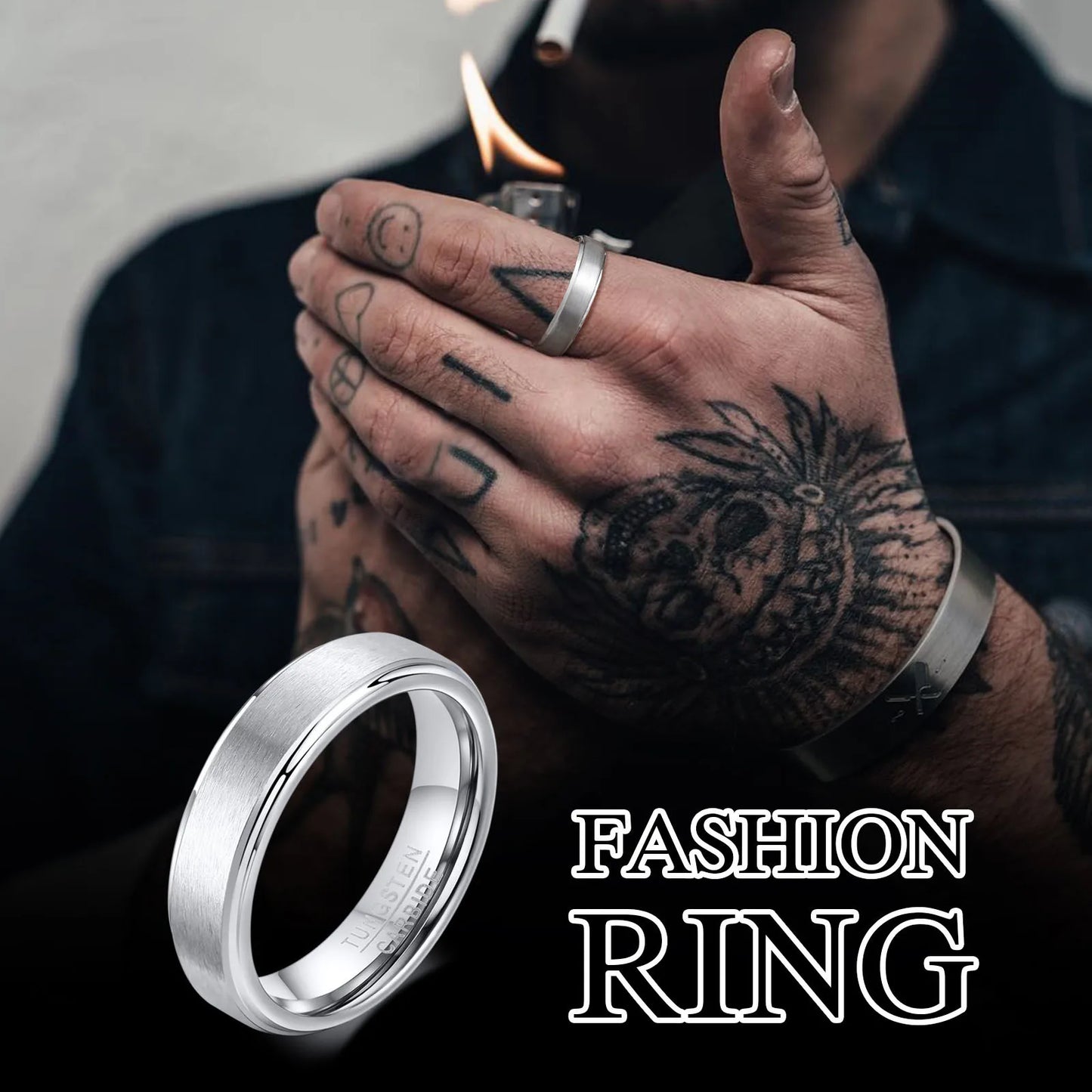 Anti Scratch Tungsten Wedding Band