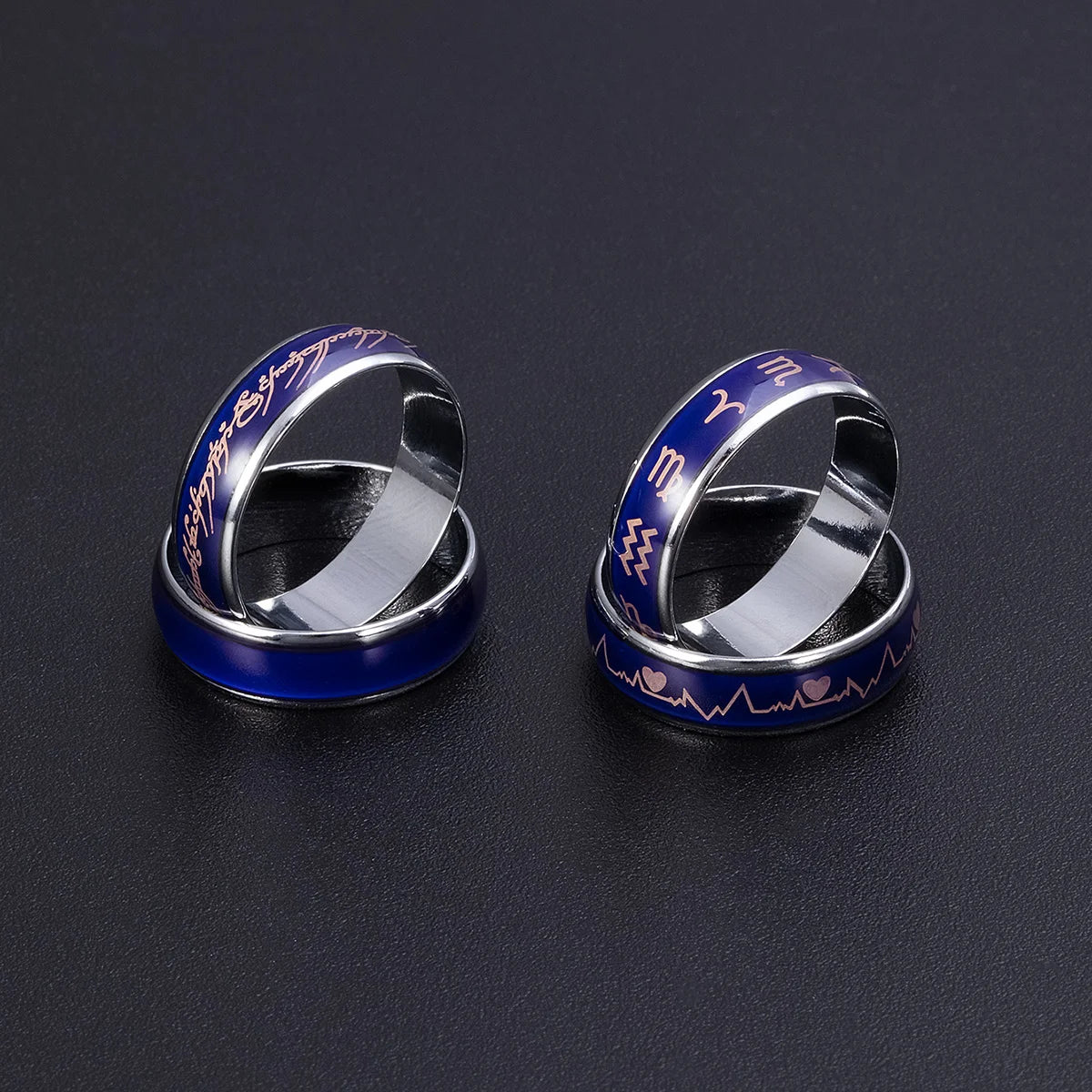 Stainless Steel Color Changing Mood Rings